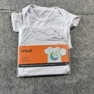 NEW Cricut Infusible Ink Blank Baby White Bodysuit Size 6 - 9 Month set